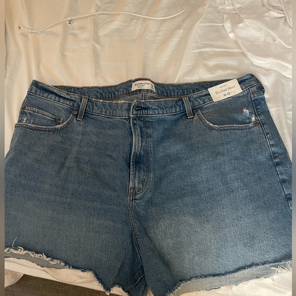 A&F High Rise Jean shorts